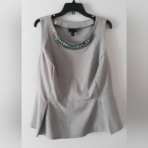 Worthington Embellished Peplum Blouse - Picture 1 of 6